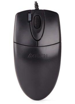 A4 Tech Wired Optical Mouse 2X Click, USB, Black (OP-620D)