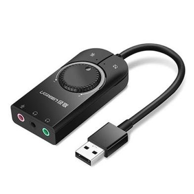 Ugreen 40964 USB External Stereo Sound Adapter 15cm (Black)