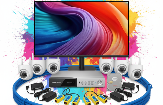 Hikvision 8 HD Camera Package with Monitor