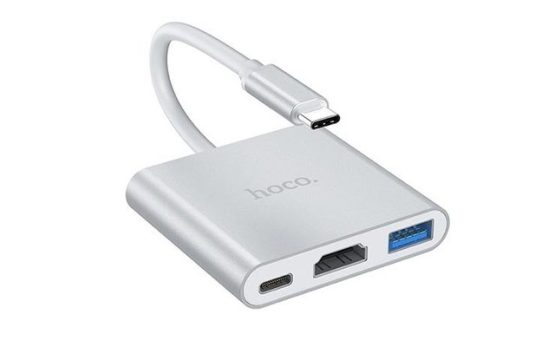 Hoco HB14 Type-C to USB 3.0 HDMI Type-C PD 2.0 Adapter