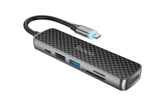 Hoco HB24 6 in 1 USB-C Multifunction Adapter 60W