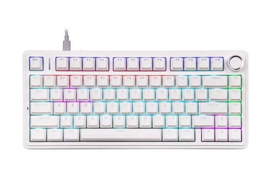 AULA F75 (Blue Switch) Wired White Mechanical Gaming Keyboard