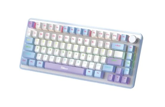 PC Power K82 RGB Wired Mechanical Keyboard (Blue Purple – Blue Switch)