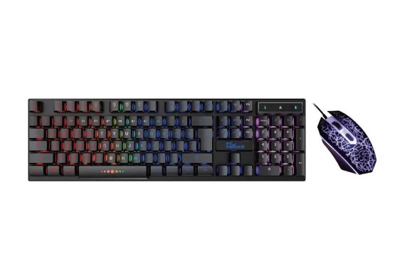 PC Power PGC801DG17 Wired Keyboard & Mouse Gaming Combo
