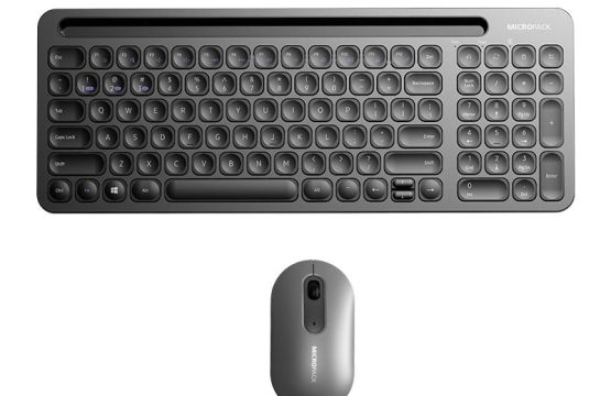 Micropack KM-238W Grey Bluetooth Keyboard & Mouse Combo