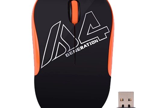 A4TECH G3-300N Black-Orange V-Track Wireless Mouse