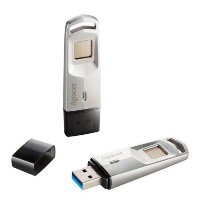 APACER 32GB AH651 USB3.1 GEN 1 FINGERPRINT FLASH DRIVE SILVER