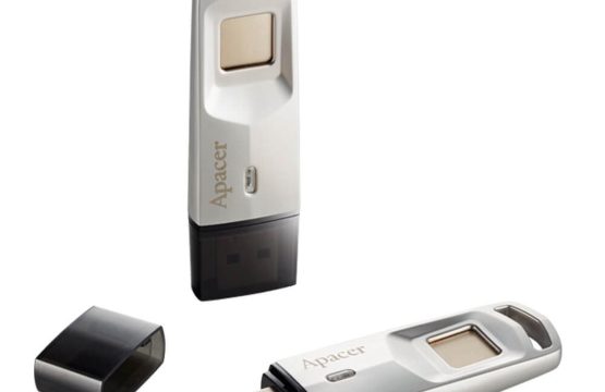 APACER 32GB AH651 USB3.1 GEN 1 FINGERPRINT FLASH DRIVE SILVER