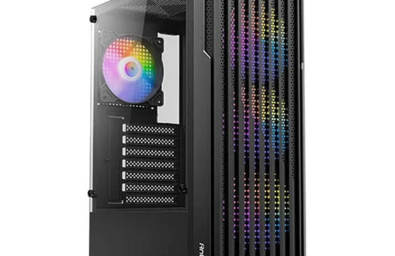 Antec AX22 Elite RGB Mid Tower Black (Tempered Glass Window) ATX Gaming Desktop Case