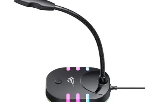 Havit GK58B RGB Wired Omnidirectional Black Gaming Microphone