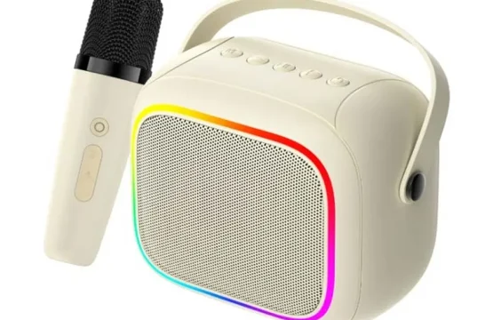 Havit SK818BT Beige Mini Portable Karaoke Bluetooth Speaker with Microphone