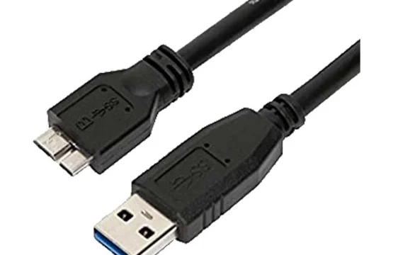USB Male to Micro USB 0.8 Meter Black Cable