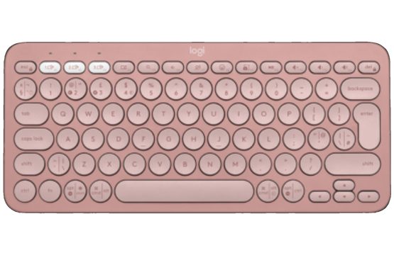 Logitech K380s Pebble Keys 2 Bluetooth Wireless Keyboard Rose