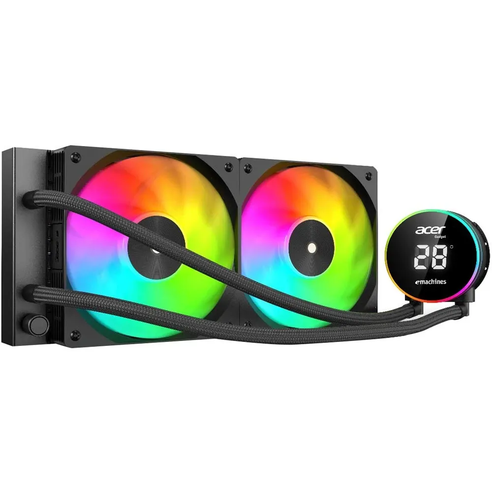 Acer AC240YN ARGB 240mm AIO Black Liquid CPU Cooler