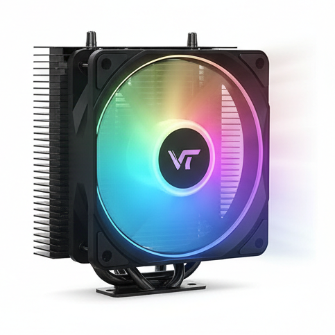 Value Top GLACIO X100 RGB 90mm Black Air CPU Cooler - Image 3