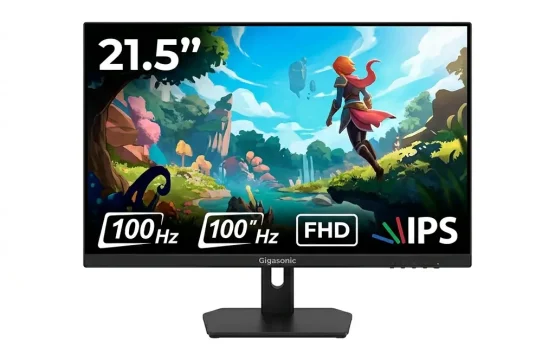 Gigasonic GS-21.5FHD500S9 21.5" 100Hz FHD IPS Gaming Monitor