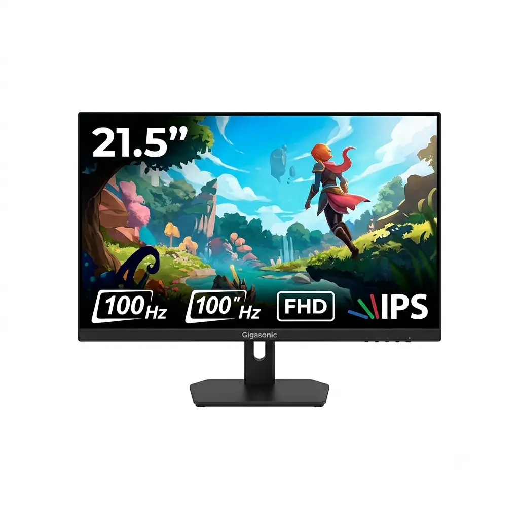 Gigasonic GS-21.5FHD500S9 21.5" 100Hz FHD IPS Gaming Monitor
