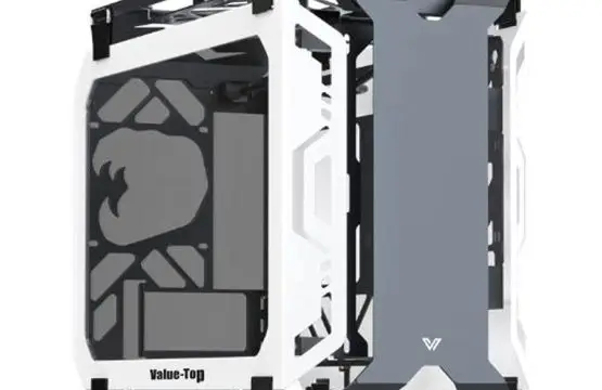 Value Top Mloong Series X-ERA Shining Grey Mini Tower (Tempered Glass Window) Open-Frame Gaming Desktop Casing