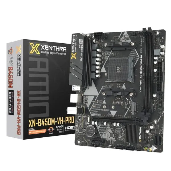 XENTHRA XN-B450M-VH-PRO High-Performance Mirco-ATX AMD Motherboard